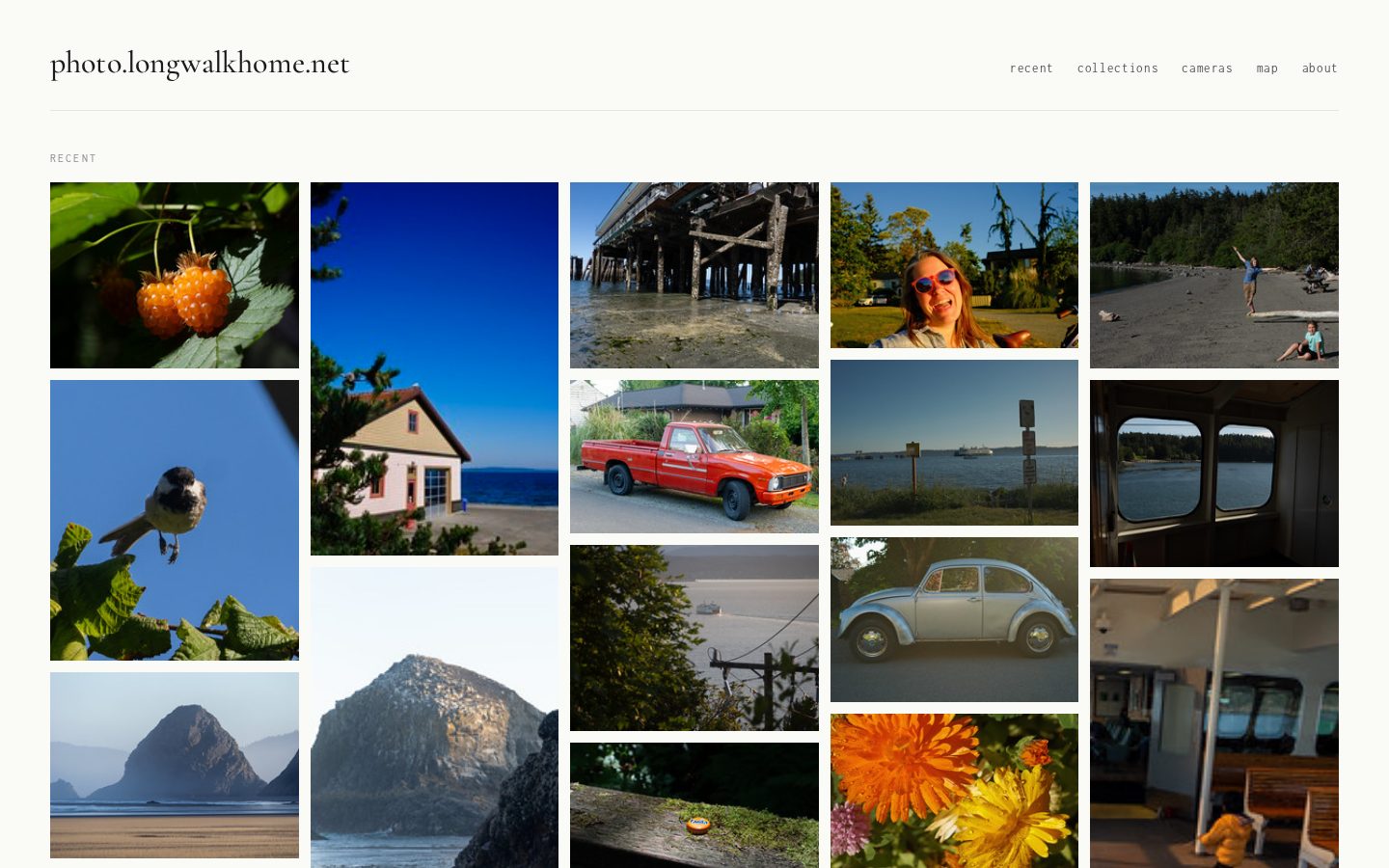 Screenshot of photo.longwalkhome.net
