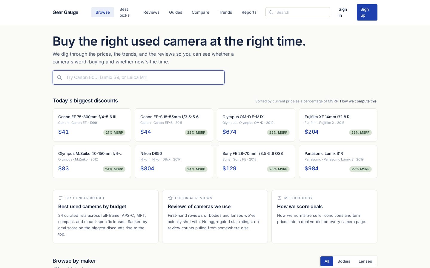 Screenshot of Shouldyoubuythiscamera.com